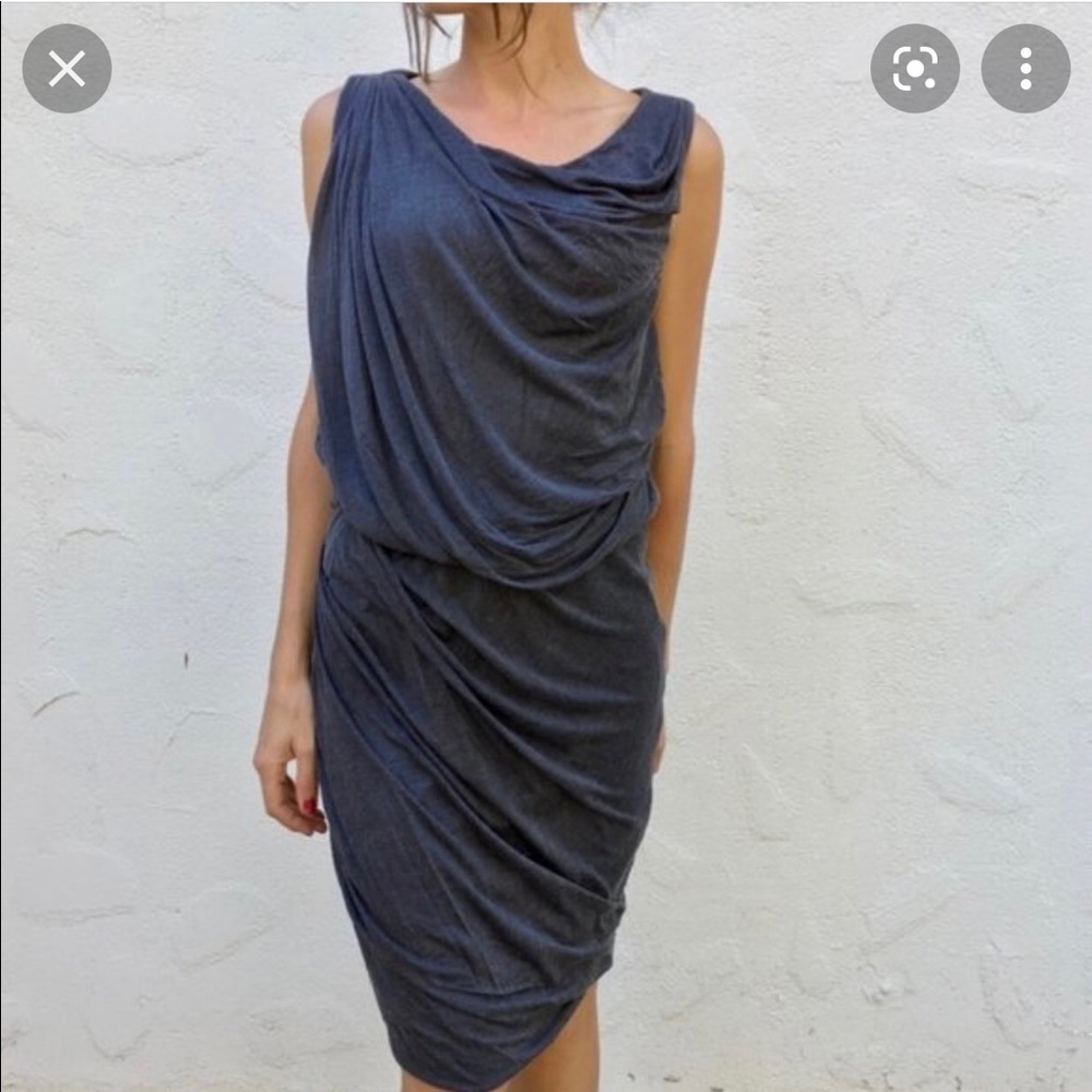 Grey Obakki sleeveless mini dress